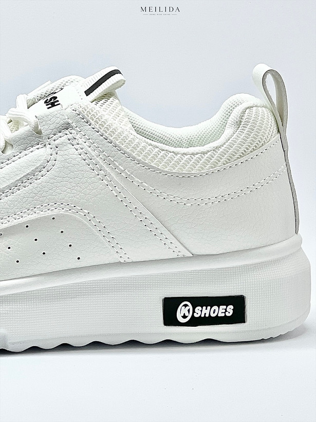 ونس وارداتی راحتی زنانه روزمره برند k shoes کد 13332 رنگ سفید تمام