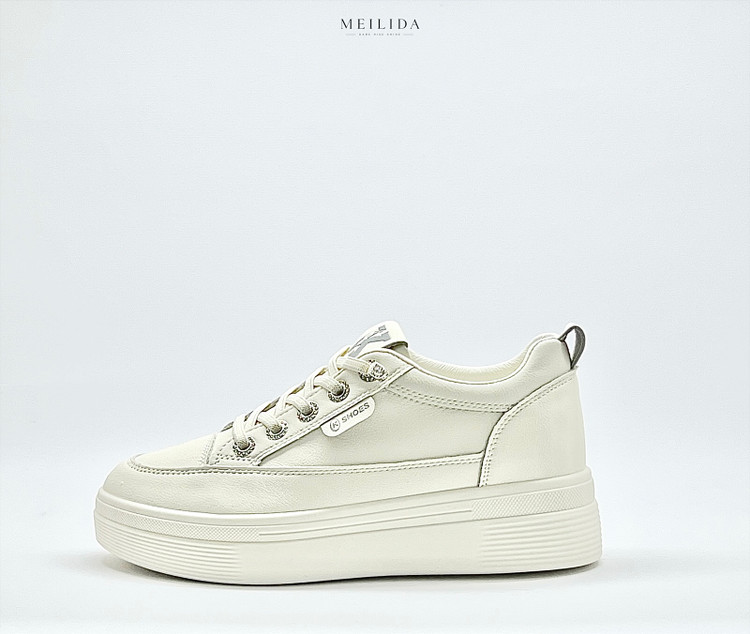 ونس بند کشی وارداتی راحتی زنانه روزمره و پیاده روی برند k shoes کد 12959 رنگ سفید طوسی